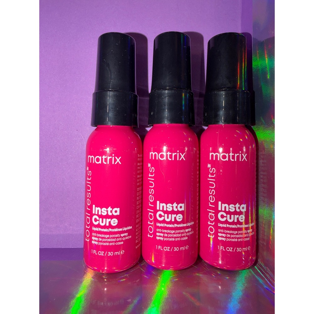 Matrix Total Results Insta Cure Liquid Spray hair care Set of 3 Travel Size